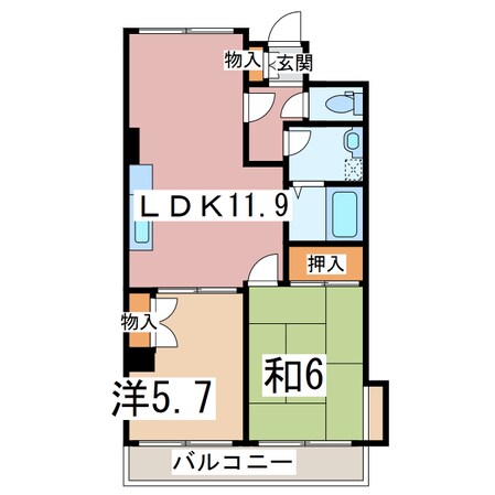 ARECX姉崎の物件間取画像